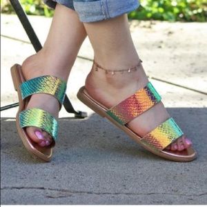 Mata Holographic Double Band Mermaid sanda…